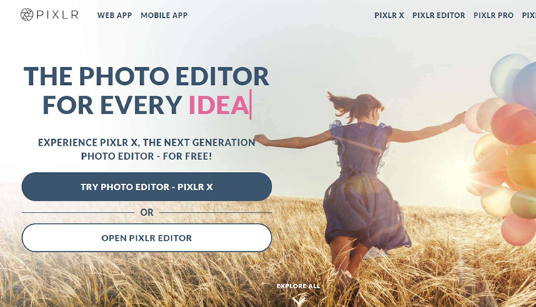 Pixlr X: Free Online Photo Editor for Quickly Retouching Images