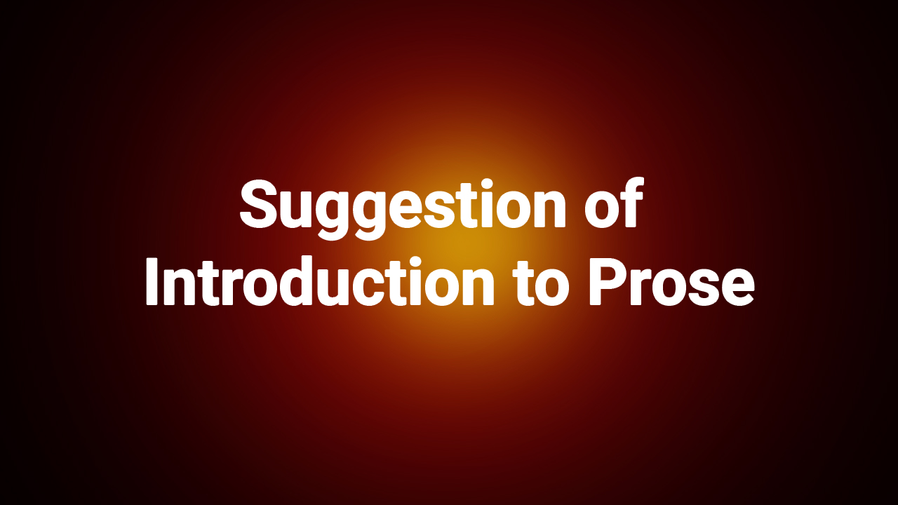 prose suggestion