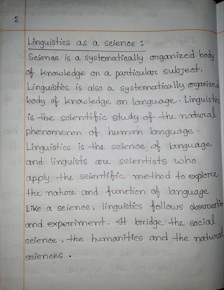 linguistic is a science