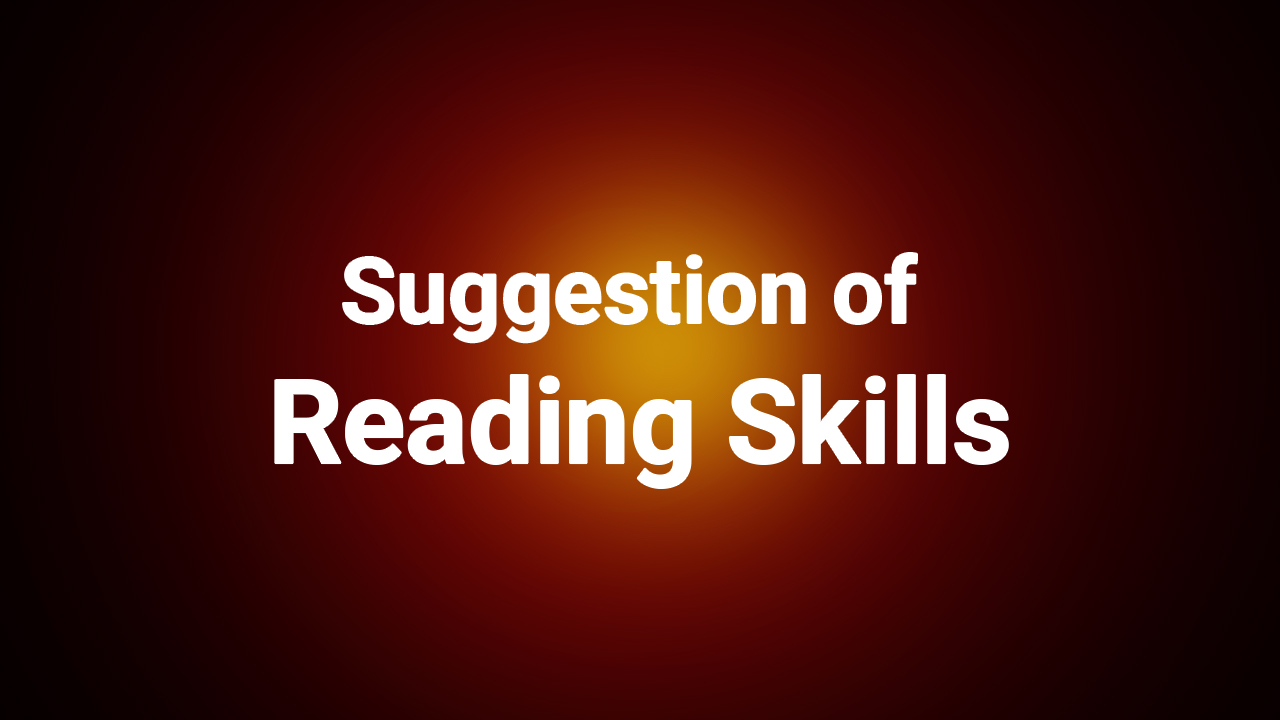 Reading skill